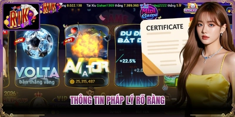 Thông tin pháp lý rõ ràng