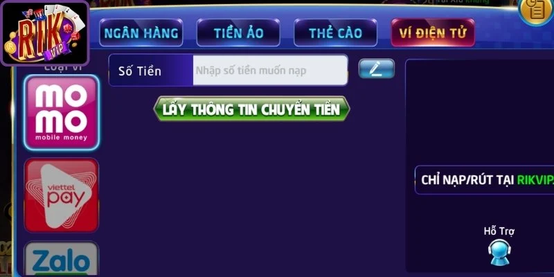 Chuyển khoản ví điện tử